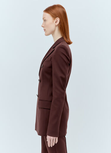 Sportmax Scuba-Look Jersey Blazer Brown spx0255002