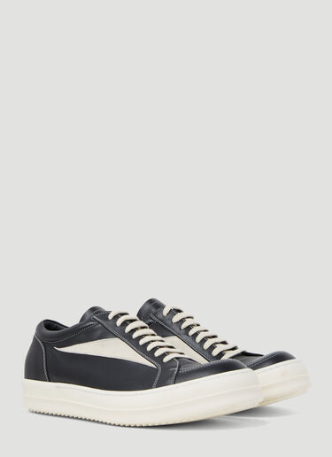 Rick Owens 复古皮革运动鞋 黑 ric0153021