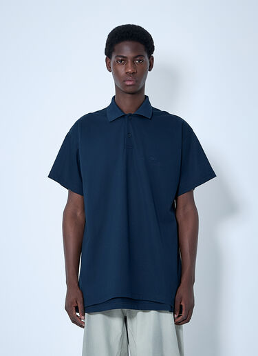 Balenciaga Interwined Polo Shirt Navy bal0159003