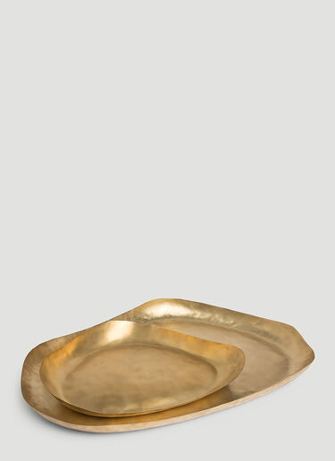 Tom Dixon Bashed Platter Brass wps0644103