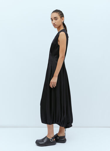 Jil Sander Balloon Midi Dress Black jil0254002
