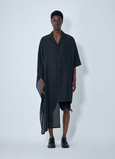 Yohji Yamamoto Long Cape Jacket Black yoy0164009