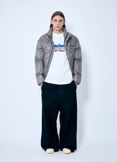 8 Moncler Palm Angels Haunani Short Down Jacket Grey mpa0359001
