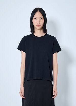 Khaite Cotton Jersey T-Shirt Black kha0265017