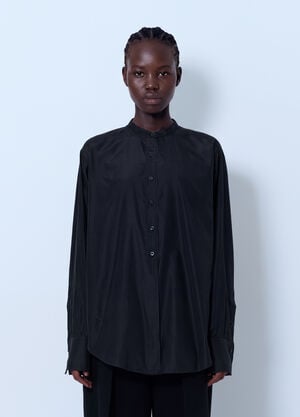 The Row Lula Shirt Black row0266012