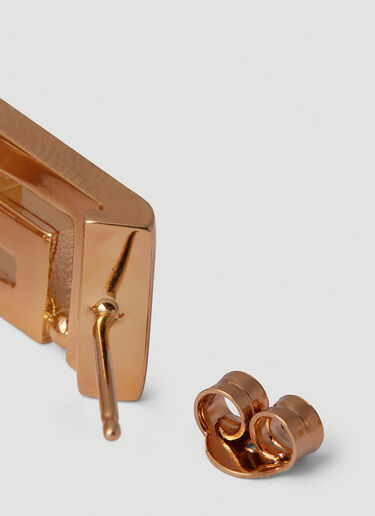Greca Square Hoop Earrings Versace Greca Square Hoop Earrings Gold vrs0251040