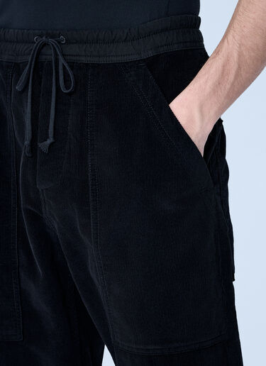 Saint Laurent Corduroy Drawstring Pants Black sla0158005