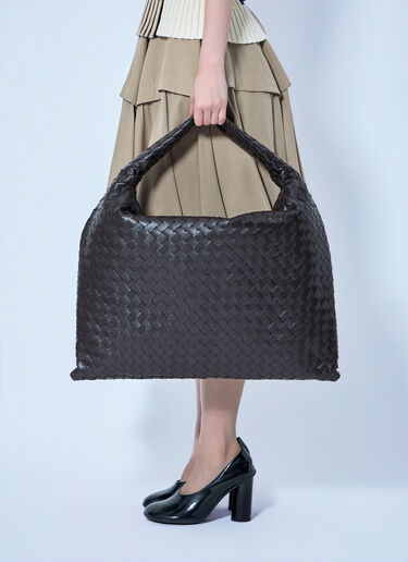 Bottega Veneta 大号 Hop 单肩包 棕色 bov0254046