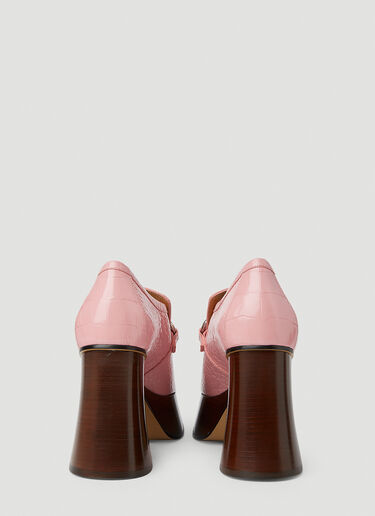 Gucci Horsebit Platform Loafers Pink guc0251077