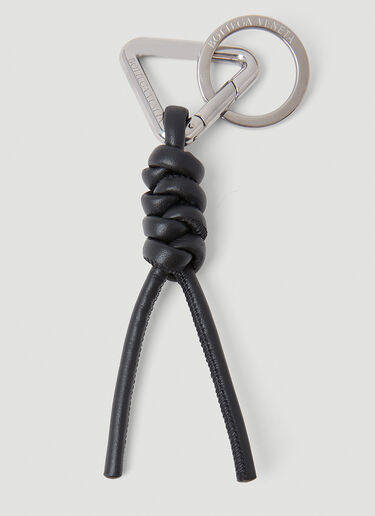 Bottega Veneta Knotted Keyring Black bov0153039