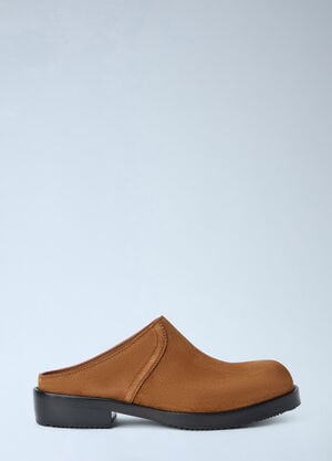 Dries Van Noten Suede Slip-On Mules Brown dvn0165032