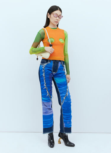 Paula Canovas del Vas Knit Bubble Cut-Out Vest Orange pcd0254006