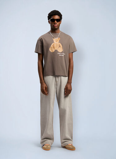 Bear In Mind T-Shirt Palm Angels Bear In Mind T-Shirt Grey pma0162046