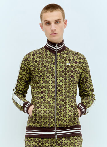 Power Zip-Up Sweatshirt Wales Bonner Power Zip-Up Sweatshirt Green wbn0156002