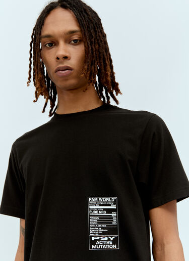 P.A.M. Logo Print T-Shirt Black pam0357005