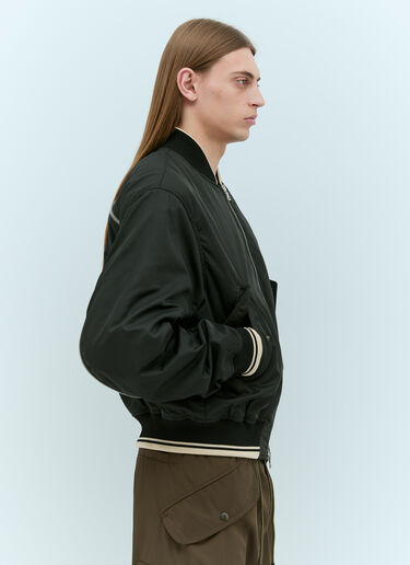 Dries Van Noten 对比色饰边飞行员夹克 黑 dvn0156004