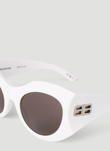 Balenciaga Hourglass Sunglasses White bal0251144