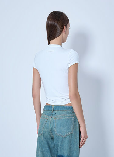 LN-CC® - Jean Paul Gaultier: Stretch Viscose Jersey Baby T-Shirt - White Jean Paul Gaultier Stretch Viscose Jersey Baby T-Shirt White jpg0266012