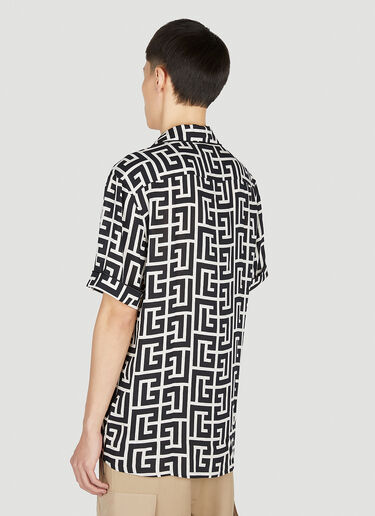 Monogram Pyjama Shirt Balmain Monogram Pyjama Shirt Black bln0151013