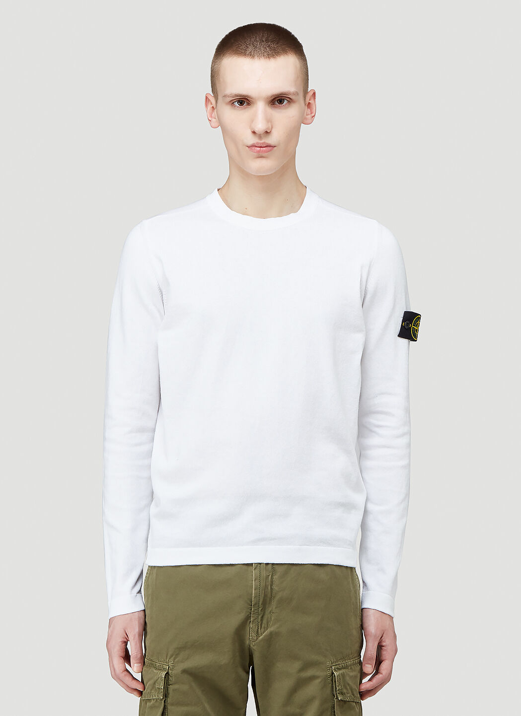 Stone Island Men s Maglia Sweater in White LN CC