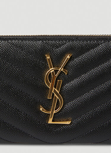 Cassandre Matelassé Wallet Saint Laurent Cassandre Matelassé Wallet Black sla0245078