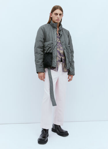パデッドカーゴジャケット Dries Van Noten パデッドカーゴジャケット グレー dvn0154004