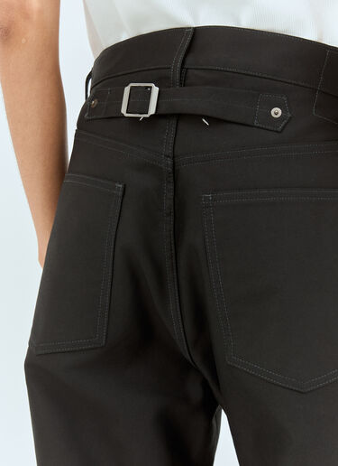 Maison Margiela Straight-Leg Coated Jeans Black mla0257003