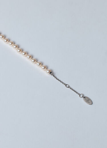 Vivienne Westwood Kitty Pearl Necklace Silver vvw0260029