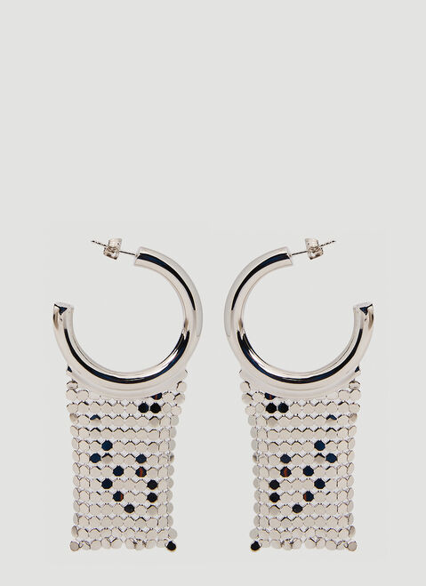 Gucci Pixel Hoop Earrings Black guc0250066