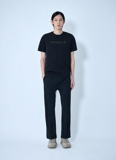 Elasticated Waist Straight Trousers Moncler Elasticated Waist Straight Trousers Black mon0164036