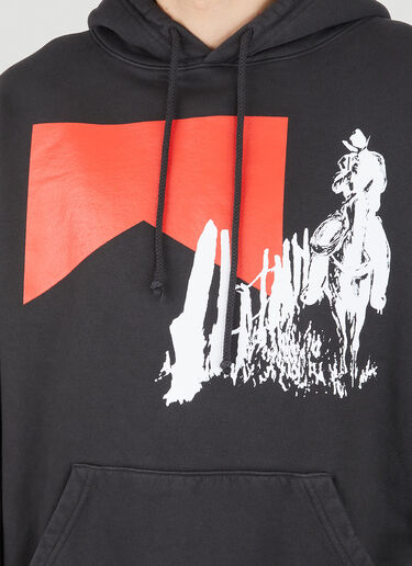 One Of These Days Fence Line Hooded Sweatshirt Black otd0146010
