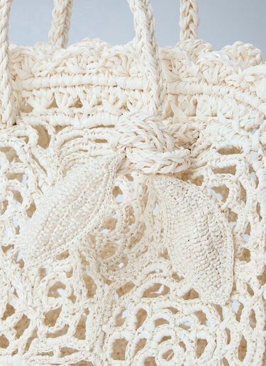 Jacquemus Le Petit Turismo Crochet Handbag White jac0264053