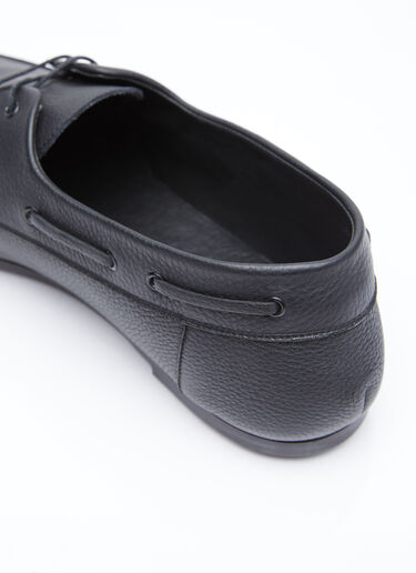 The Row Sailor Leather Loafers Black row0154017