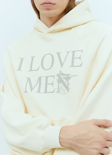Praying 「I Love Men」フード付きスウェットシャツ ベージュ pry0354001