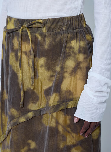 LUEDER Vortex Ruched Skirt Khaki ldr0266003