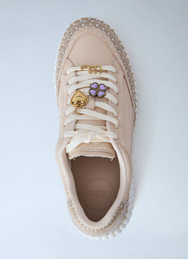 Chloé Nama Wedge Sneakers Cream chl0265037