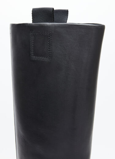 Burberry Leather Saddle Tall Boots Black bur0254020