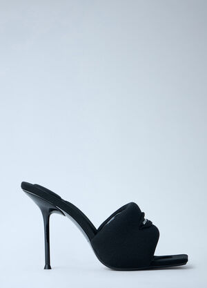 Alexander Wang Julie Slash Knit Mules Black awg0263049