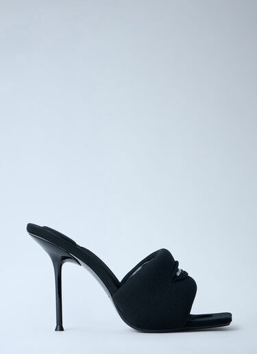 Alexander Wang Julie Slash Knit Mules Black awg0263049