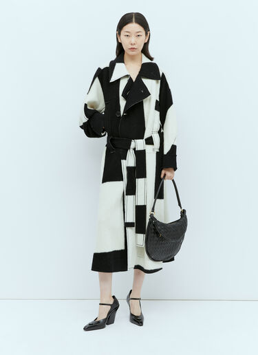 Issey Miyake Colour Block Coat White ism0254005