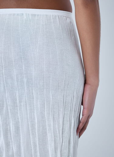 TOTEME Textured Knit Maxi Skirt White tot0264014