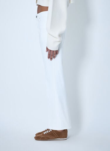TOTEME Flared Denim Trousers White tot0264010