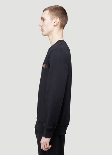 Alexander McQueen Logo Tape Sweatshirt Black amq0144006