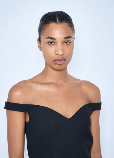 LN-CC® - RÓHE: Off Shoulder Top - Black RÓHE Off Shoulder Top Black roe0265008