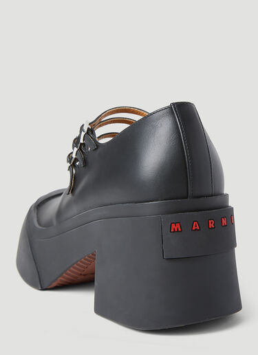 Marni トリプルバックル メリージェーンシューズ ブラック mni0255033