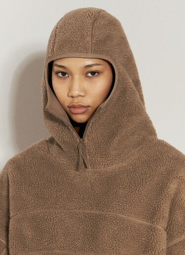 Entire Studios Fluffy Fleece V2 Hooded Sweatshirt Beige ent0254017
