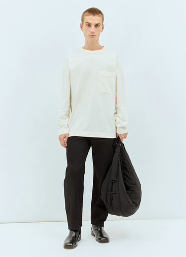 Lemaire Large Soft Game Shoulder Bag Black lem0158017