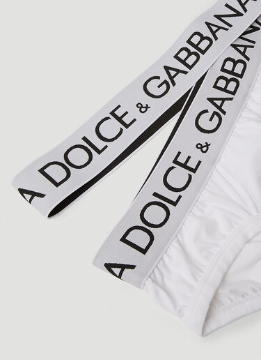 ロゴウエストバンドブリーフ Dolce & Gabbana ロゴウエストバンドブリーフ ホワイト dol0152001
