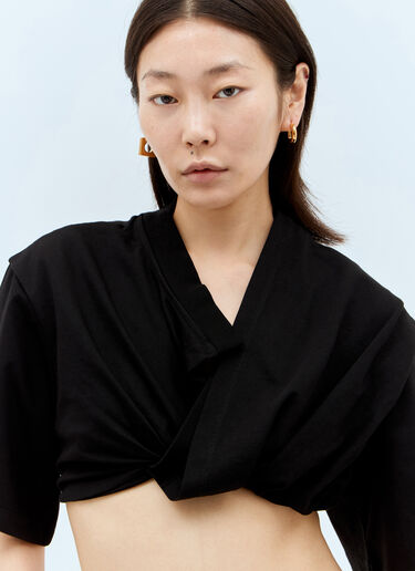Jacquemus Le Bahia Court T 恤 黑色 jac0258023