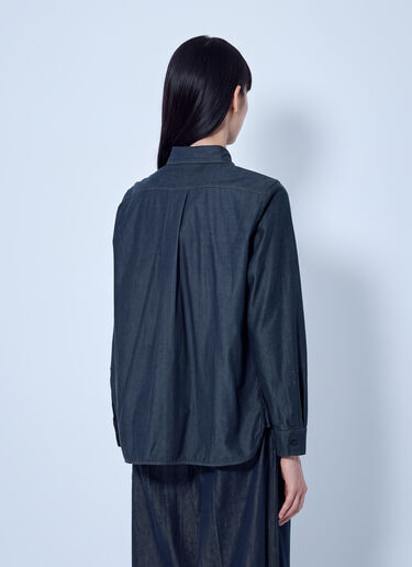 LN-CC® - Max Mara: Button-Down Denim Shirt - Navy Max Mara Button-Down Denim Shirt Navy max0266012